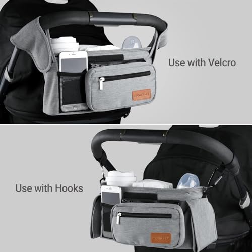 Momcozy Universal Stroller Organizer with Insulated Cup Holder - Image 5
