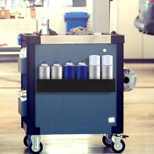 2 Pcs Magnetic Aerosol Spray Can Holder, 16.54 x 3.15 x 4.33 Inch, Black - Image 6