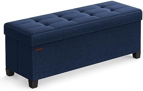 SONGMICS Storage Ottoman Bench, Foldable Foot Rest with Legs by SONGMICSbySONGMICSHOME