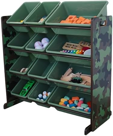 Humble Crew Kids Toy Organizer with 12 Bins, 4 Tier Storage for Playroom by HumbleCrew