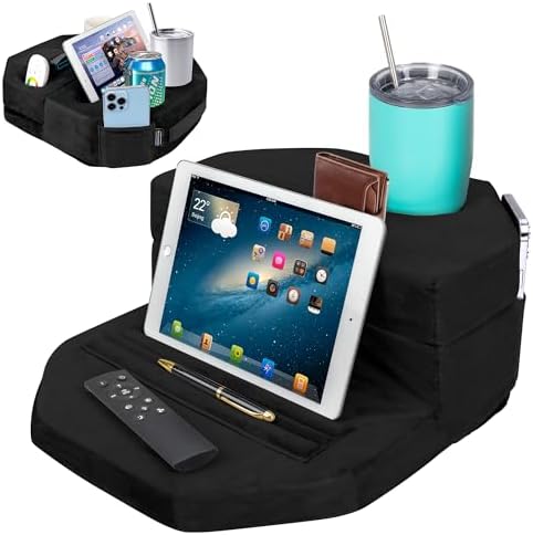 TabCouchCaddy Octagonal Couch Cup Holder Tray Pillow, Bed & Sofa Caddy by TabCouchCaddy