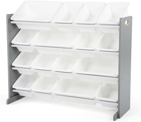 Humble Crew Kids Toy Organizer with 16 Bins, 4 Tier Storage for Playroom by HumbleCrew
