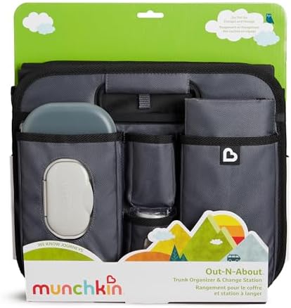 Munchkin Car Trunk Organizer Baby Diaper Caddy with Changing Pad - Image 2