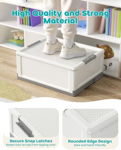 17 QT Storage Box with Building Baseplate Lid and Removable Tray - Image 6