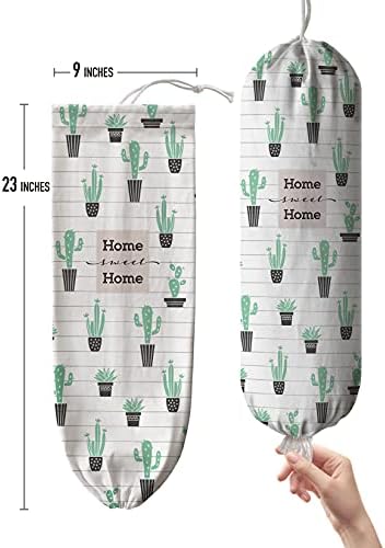 Hglian Cactus Plastic Bag Holder-Grocery Bag Holder Organizer Storage - Image 5