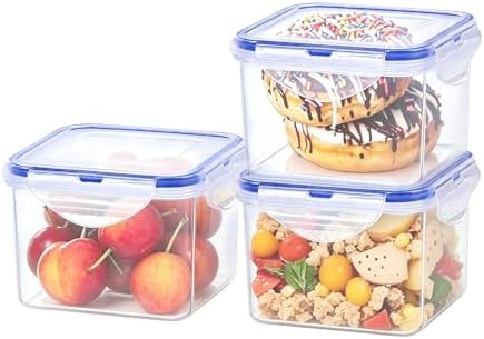 KIGI Small Food Storage Container,Set of 3 (2.9 Cup) by KIGI