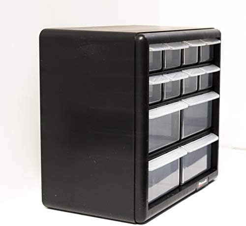 Homak 12-Drawer Parts Organizer, Black, HA01012001 - Image 5