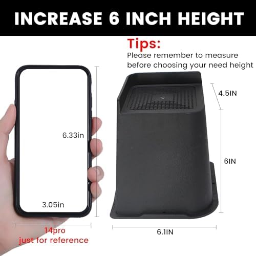 MYMULIKE Bed Risers 4 inch,6 inch, 8 inch, Oversized Furniture Risers, Support Up to 6000 Lbs, Lift 4 inch for Couch, Sofa, Table,Chair (Black 8 Pack, 6 inch) - Image 2