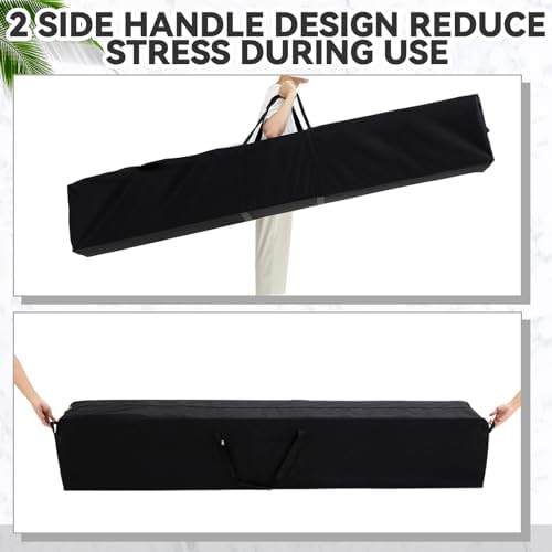 2 Pcs 83 x 16 x 12 Inch, 260 L Large Storage Duffle Bag Black - Image 6
