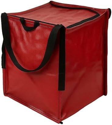 DURASACK 22-Gallon Zipper Top Heavy Duty Storage Tote Bags, Single, Red by DURASACK