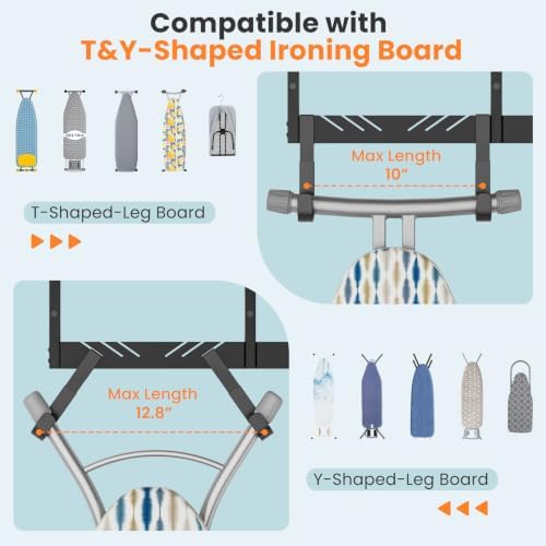VINAEMO Ironing Board Hanger Wall Mount, Large Laundry Room Organizer Shelf - Image 3