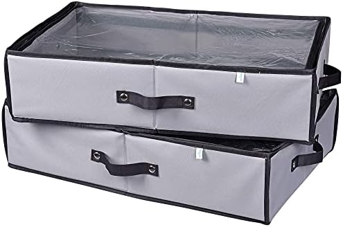 ProPik 2 Pack Christmas Figures Storage Box | Each Holds 4 Holiday Figurines up to 16” | Adjustable Nutcracker Decor Ornament Storage Container | Xmas Decorations Accessories Boxes (Gray) - Image 4