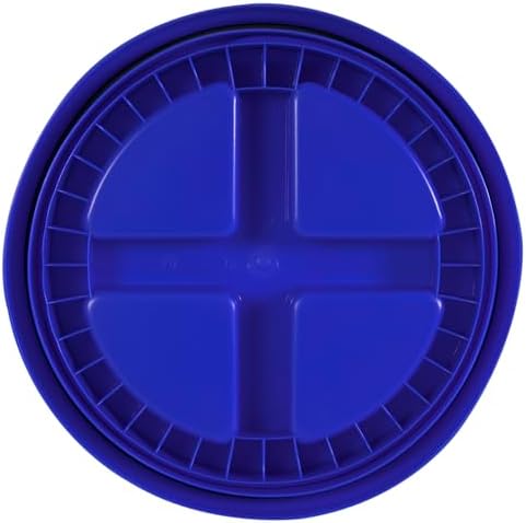 Gamma2 Gamma Seal Lid – Turn your standard utility bucket into an airtight storage container – Fits a 3.5 to 7 Gallon Bucket - Blue, Made in USA - Image 4