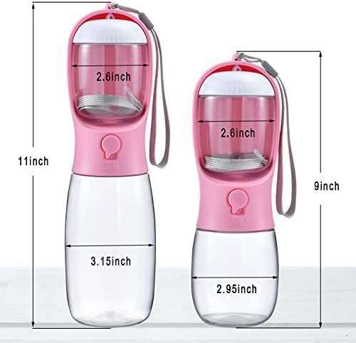 Cibaabo Dog Water Bottle Portable with Food Container & Filter for Travel - Image 6