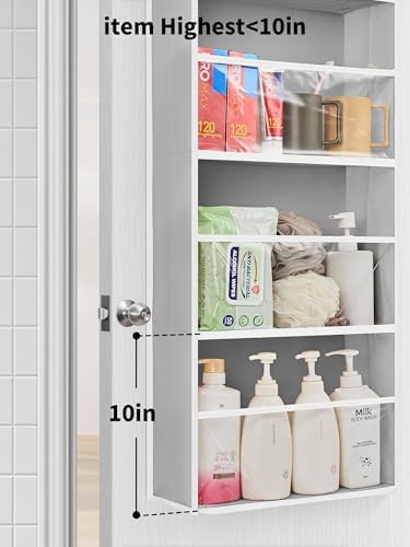 JARLINK Over The Door Toy Storage Organizer w/Clear Window, Grey, 2 Pack - Image 4