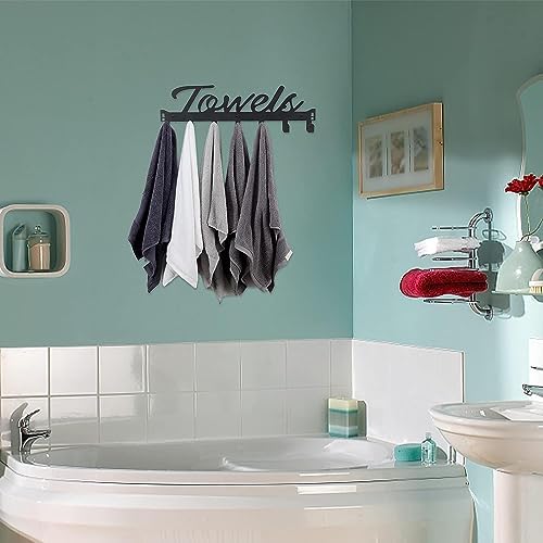 Azmoncy Over The Door Hooks, Towel Rack for Bathroom Towel Holder for Hanging Heavy Duty, Over Door Hanger with 7 Coat Hooks for Bedroom Bathroom Pool Kitchen, Bags(Pink) - Image 5