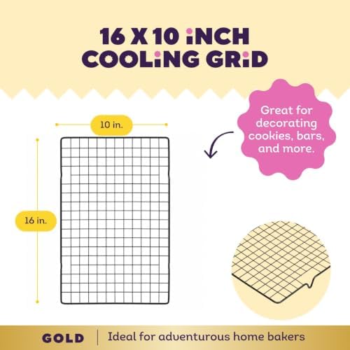 Wilton Gold Non-Stick Cooling Grid, Made Without PFAS, 16 x 10 in. - Image 3
