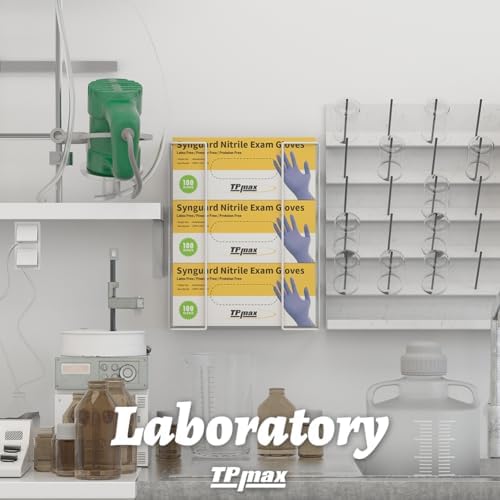 TPmax L Size Gloves Box Holder Glovesbox Wire Rack Dispenser for Gloves,Tissues Paper Towels Organizer - Mounting Accessories Included - Holds 3 boxes - Perfect for Lab, Food Service and Home - Image 5