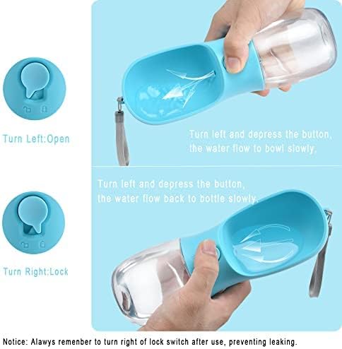Cibaabo Dog Water Bottle Portable with Food Container & Filter for Travel - Image 5