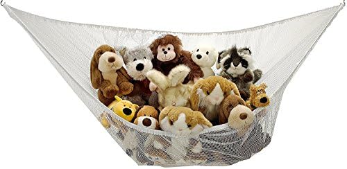 Handy Laundry Stuffed Animal Organizer Hammock – Mesh Toy Storage Net for Kids’ Room, Nursery, or Playroom – Holds 30+ Plushies, Expands to 5.5 Feet, Easy Wall Mount, White - Image 2