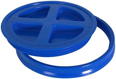 Gamma2 Gamma Seal Lid – Turn your standard utility bucket into an airtight storage container – Fits a 3.5 to 7 Gallon Bucket - Blue, Made in USA - Image 3