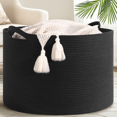 Goodpick Extra Large Woven Dirty Clothes Basket for Nursery, 115L by Goodpick