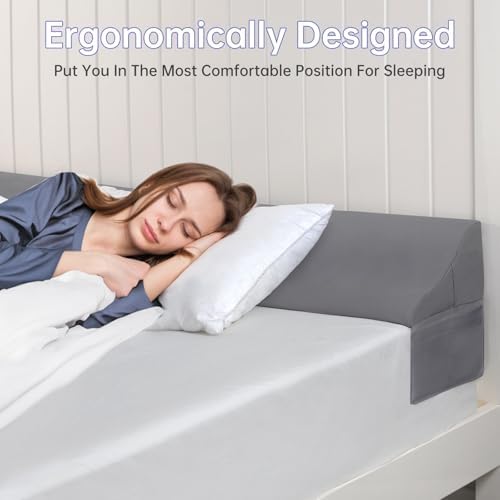 Vekkia Full Bed Wedge Pillow for Headboard,Mattress Gap Filler(Gap 0–6") - Image 7