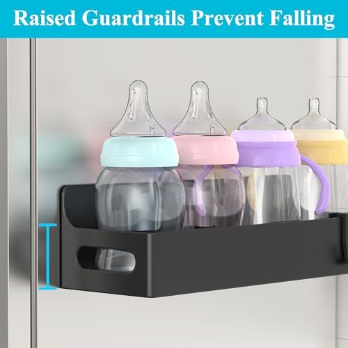 2 Pack Magnetic Spice Rack for Refrigerator Upgrade Black - Image 6