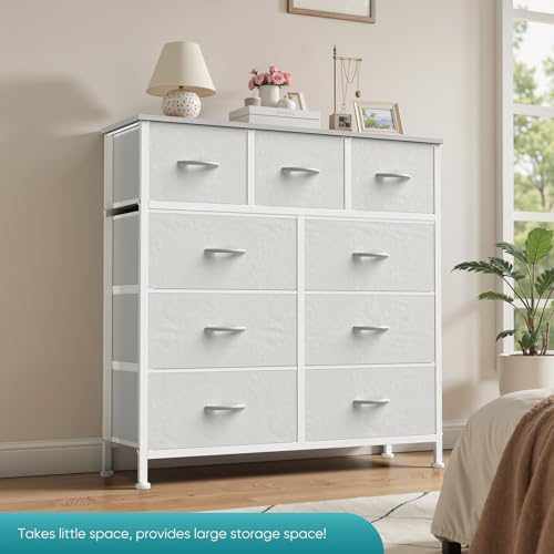 OLIXIS 9 Drawer Dresser for Bedroom, Closet Organizers and Storage, White - Image 4