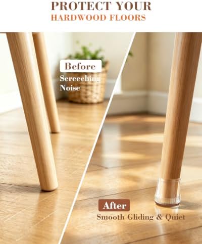 24 Pcs Chair Leg Floor Protectors for Hardwood Floors - Image 4