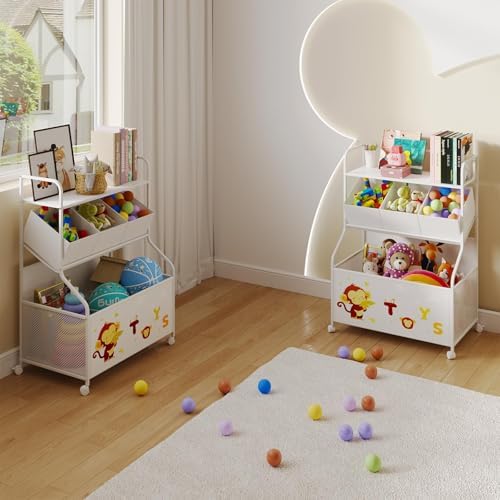 BBLIKE Toy Storage Organizer, Large Toy Box with Wheels for Boys and Girls - Image 4