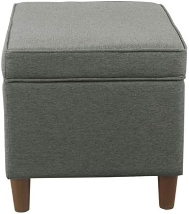 Spatial Order 24" Dinah Collection Storage Ottoman - Cool Light Gray - Image 6