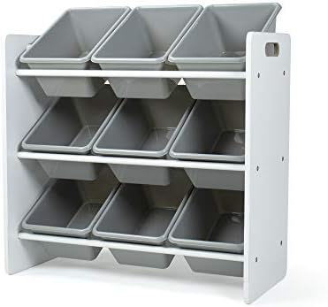 Humble Crew Kids Toy Organizer with 9 Bins, 3 Tier Storage for Playroom by HumbleCrew