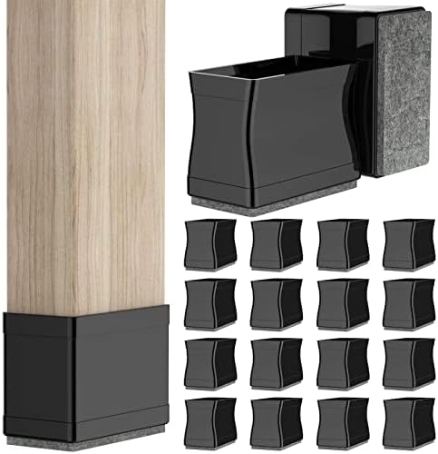 1" x 2" Rectangle Chair Leg Protectors for Hardwood Floors. by ComeHomeWithMe