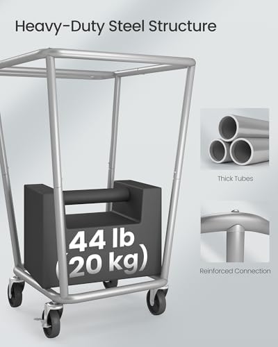 SONGMICS 1-Section Laundry Basket with Wheels, 34.3 Gallons (130 L) Hamper - Image 4