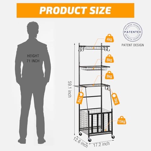 PLKOW Sports Equipment Storage for Garage, Ball Storage Organizer - Image 3