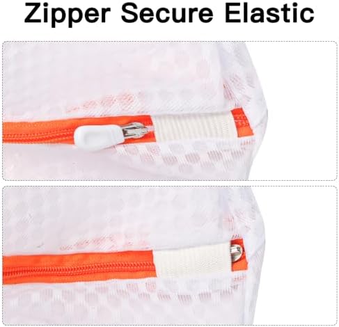 2-Pack Hanging Mesh Laundry Bags with Metal Hooks, 16x12 Inch - Image 5
