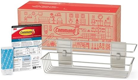 Command Shower Caddy, 1 Caddy, 4 Large Strips by Command