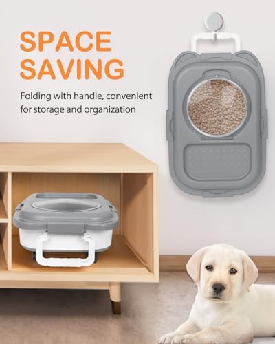 25-28Lbs Dog Food Storage Container Airtight,Collapsible Pet Food Storage - Image 5