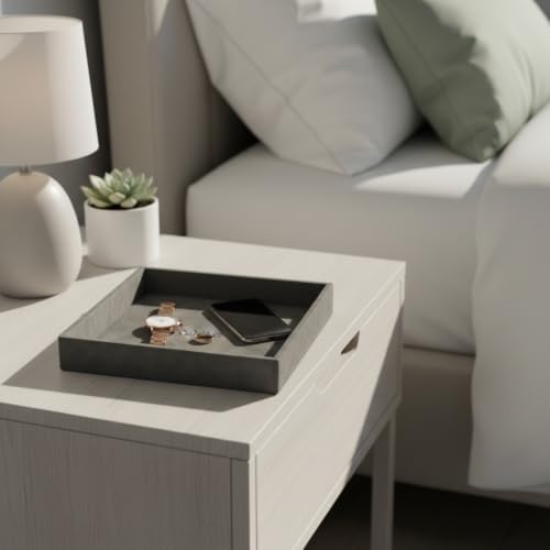 Hard-Sided Valet Tray,Desktop Organizer for Keys,Wallet and Watch - Image 3