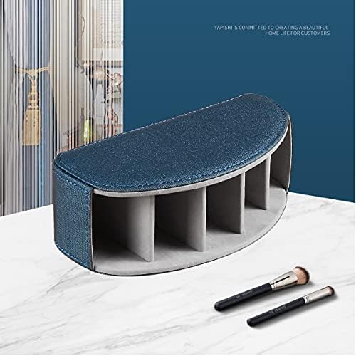 Remote Control Holder Leather TV Remote Caddy for Table, 5 Compartments Nightstand Organizer for Bedroom Accessories/Bedside Remotes/Media Controllers/Office Supplies, Decorations for Living Room - Image 5