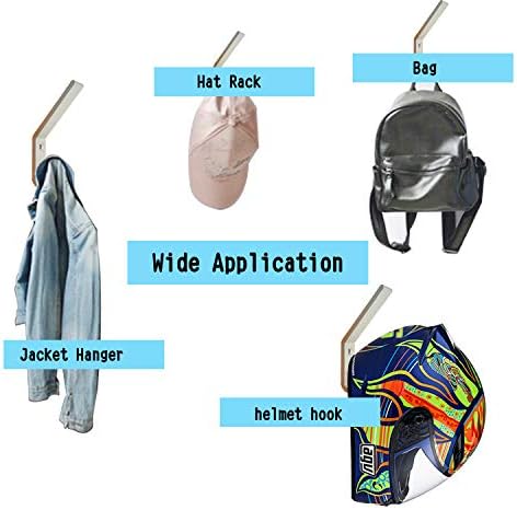 6 Set Motorcycle Helmet Holder Hook, Metal Wall Mount Helmet Hanging Rack - Image 4