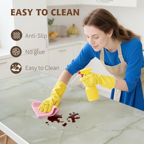 2-Layer Drawer and Shelf Liner for Kitchen Cabinet: 17in X 20Ft Non Slip - Image 4