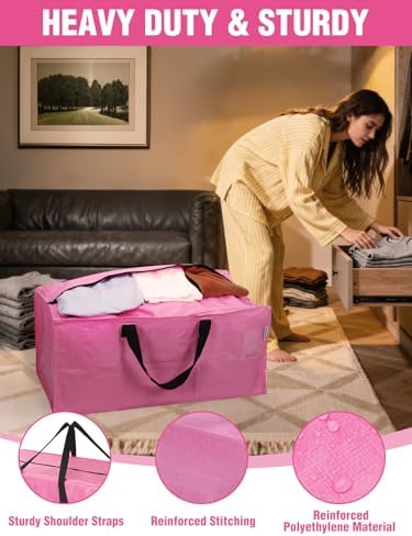 WORKPRO 10 Pack Extra Large Moving Bags with Backpack Straps & Handles - Image 4