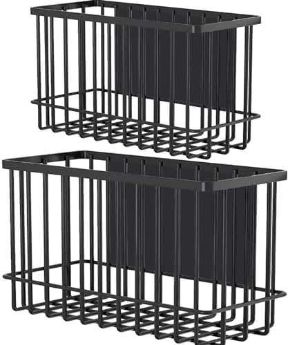 Magnetic Shelf Fridge Basket Bin for Whiteboard Washer Dryer Locker Cabinet by Buyyyit