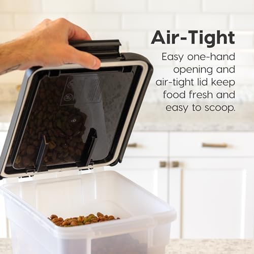 IRIS USA Dog Food Storage Container, 2-Pack, Up to 10 lbs, Black - Image 4