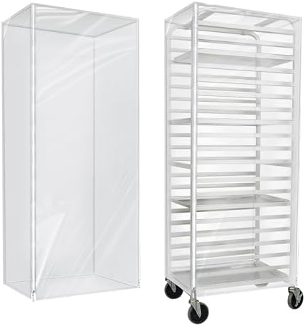 BIEAMA 20 Tier Full Size Bun Rack Cover, Commercial Bakers Racks Cover by BIEAMA