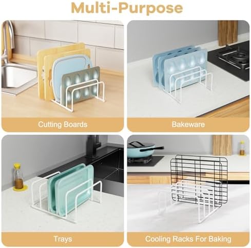 Fikoksol Cutting Board Organizer Storage, Baking Sheet Rack under Cabinet - Image 6