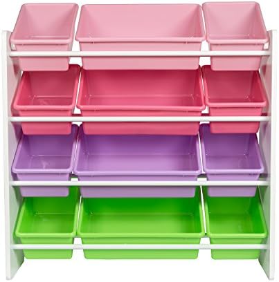 HoneyCanDo Kids Toy Storage Organizer With Bins, Pastel - Image 5