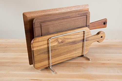Small Cutting Board Organizer, Lifetime Stainless Steel Stores 1" Thick Baking Pans and Sheets, Fits in Cabinets - Image 2